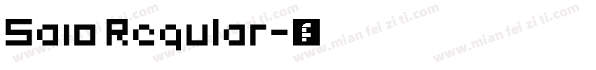 Saio Regular字体转换